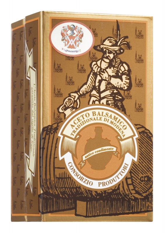 Aceto Balsamico Tradizionale DOP / DOP, Extravecchio, 25 anos, caixa presente, Malpighi - 100ml - Garrafa