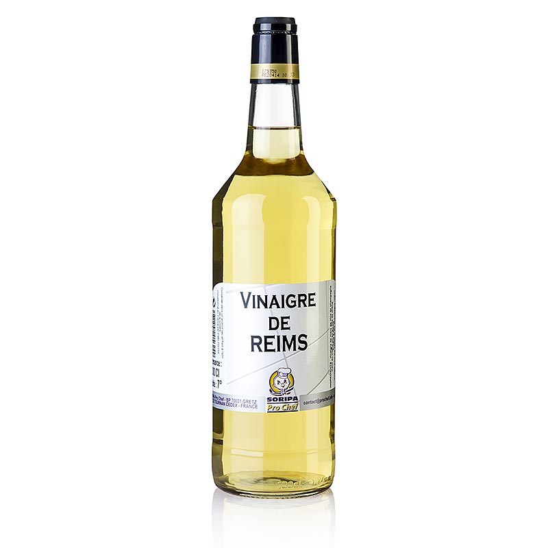 Vinaigre de Reims, etikka Champagne-Ardennesista, 7% happoa, soripa - 1 litra - Pullo
