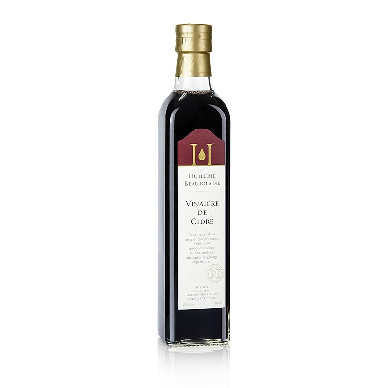 Vinagre de maca, 5% de acido, Huilerie Beaujolaise - Mireille et Jean-Marc - 500ml - Garrafa