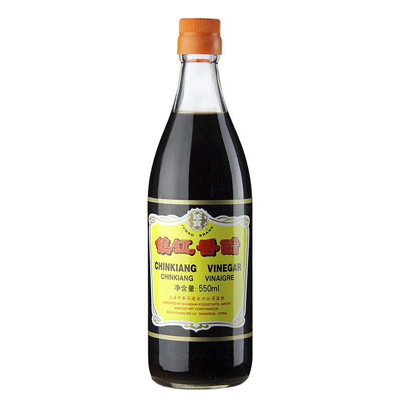 Vinagre de Arroz Negro - Vinagre Chinkiang, 5,5% de acido, China - 550ml - Botella