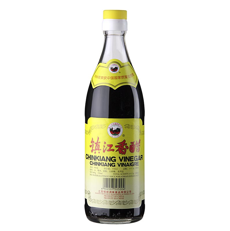 Aceto di riso nero - Aceto Chinkiang, Cina - 550 ml - Bottiglia