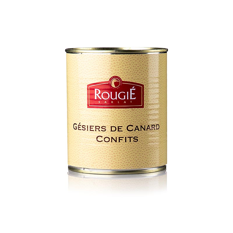 Confitert andkrasse, Gesiers de Canard - Tyggemage, Rougie - 765 g - kan