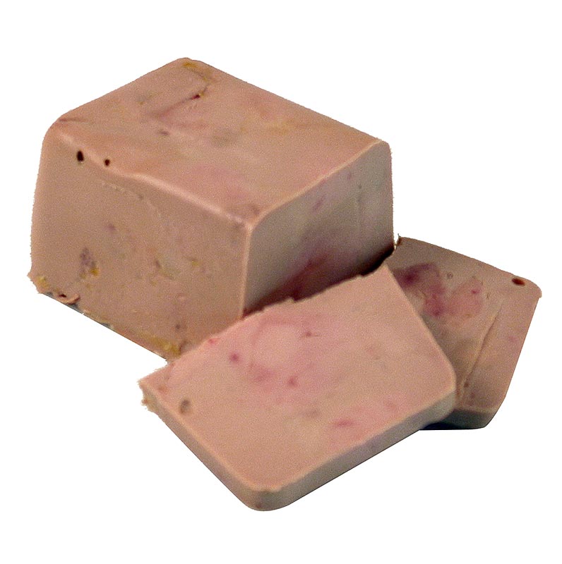 Bloque de higado de oca, en trozos, foie gras, trapecio, semiconserva, rougie - 180g - carcasa de polietileno