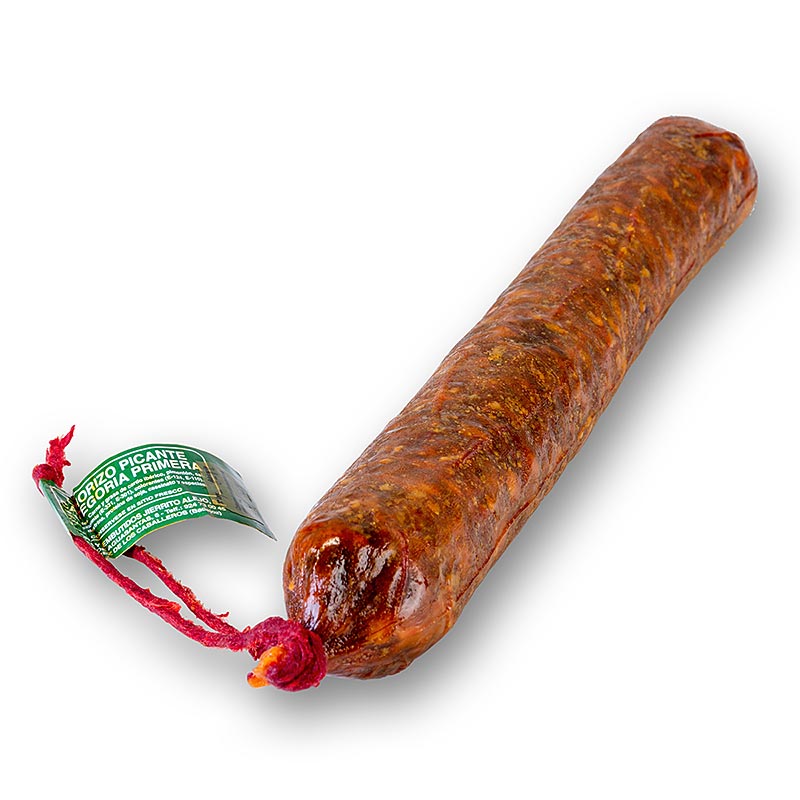 Chorizo Picante, embutido entero, de cerdo iberico - aproximadamente 500 gramos - vacio