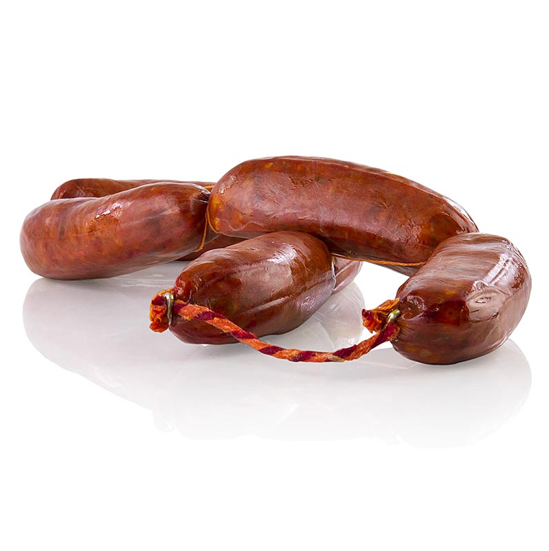 Chorizo Rosario, piccante, salsicce, qualita semplice, de la Stra Julia - circa 400 g - vuoto