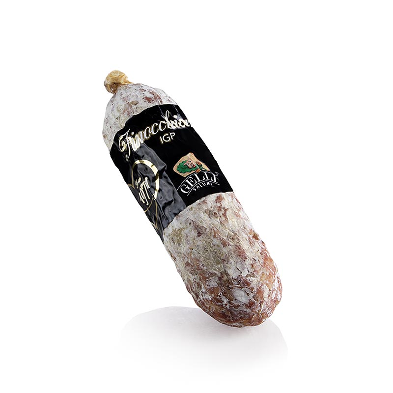 Salami de hinojo Finocchiona, Toscana, Gelli - aproximadamente 550 gramos - perder