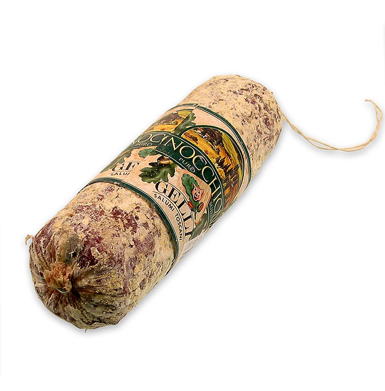 Salami de hinojo Finocchiona, Toscana, Gelli - aproximadamente 550 gramos - perder