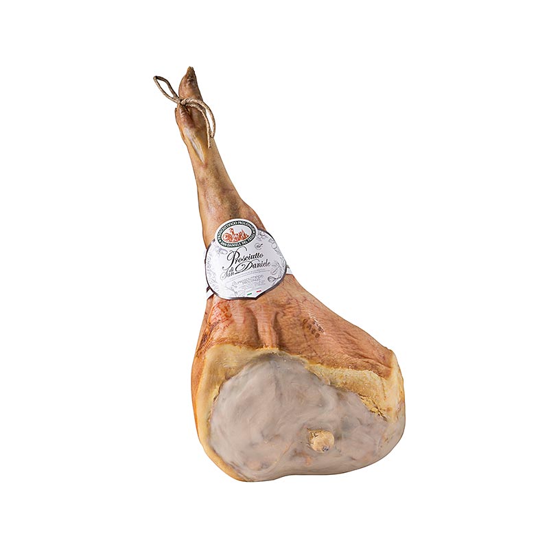 San Daniele skinke DOP, hel skinke med bein, Italia - ca 10 kg - -
