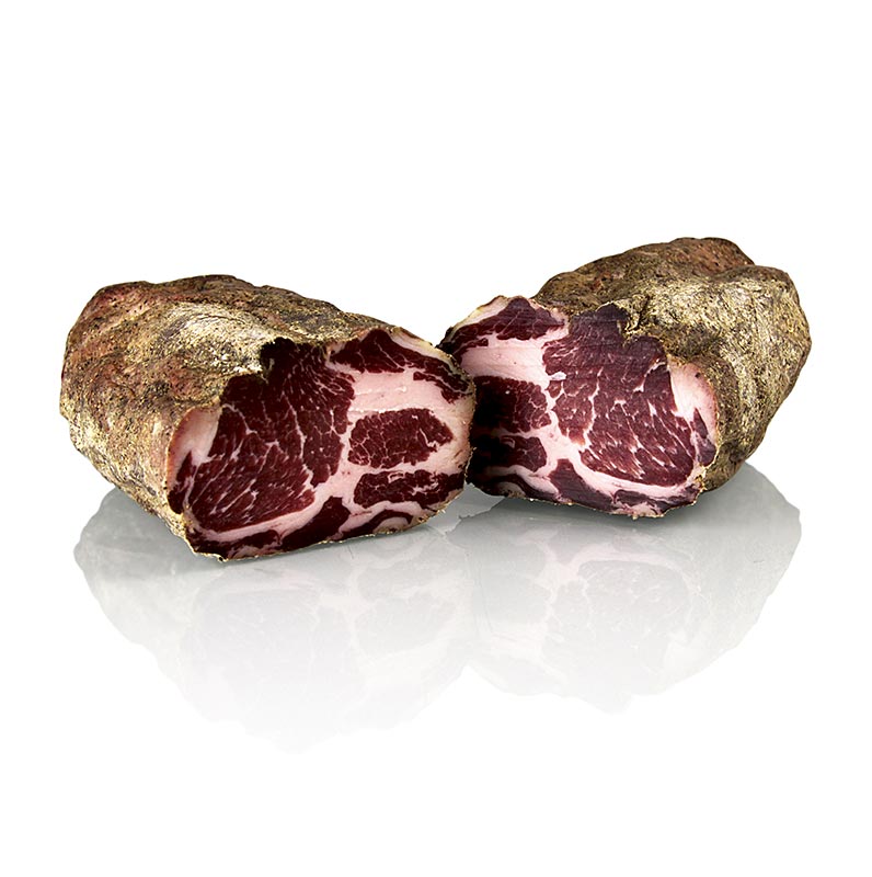 Capocollo - pescoco de porco seco ao ar, Montalcino Salumi - aproximadamente 1,5 kg - -