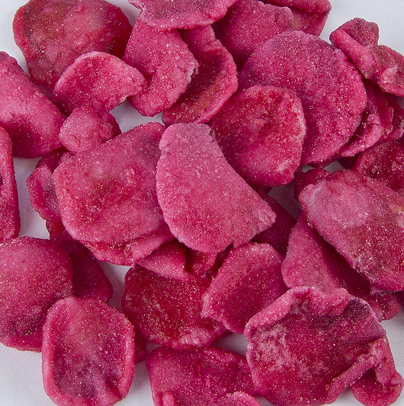 Petalos de rosa autenticos, rojos, confitados, cristalizados, comestibles. - 1 kg - Cartulina