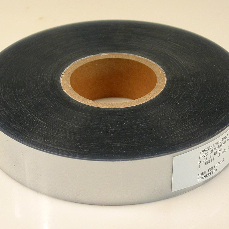 Paper d`alumini per a la vora del pastis, 4 cm d`alcada, rotlle de 200 m, qualitat molt forta, 150 My - 1 rotllo, 200 m - bossa