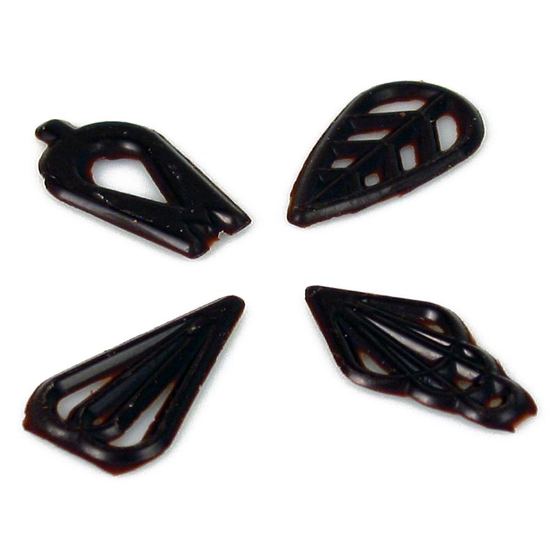 Victoria de filigrana - 4 tipos mixtos, chocolate negro, 40 mm - 365g, 315 piezas - Cartulina