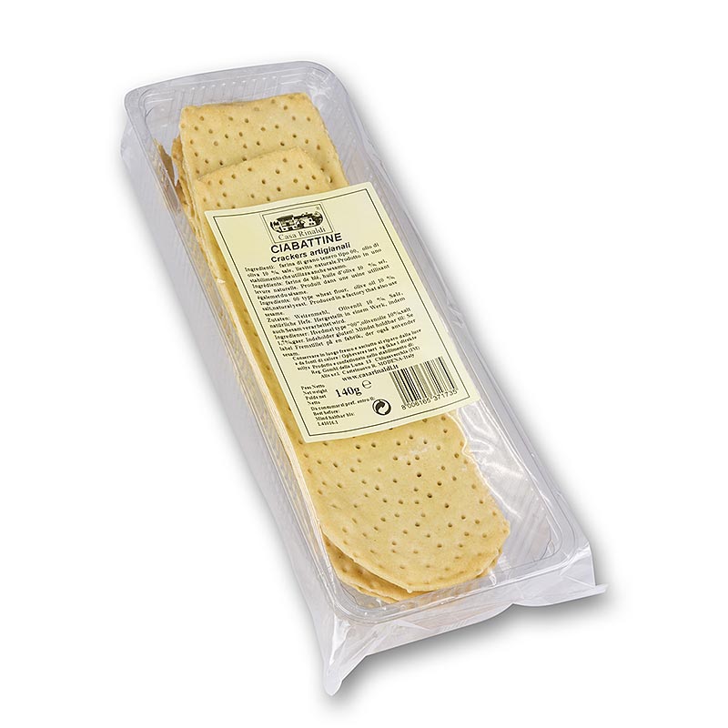 Ciabattine dengan garam kasar - adonan roti pipih roti pipih seperti stik roti - 140 gram - Mengupas