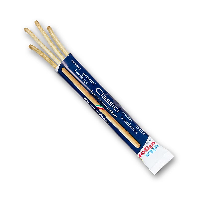 Grissini Tradisional Nipis (40 beg mini setiap satu lebih kurang 3 keping) - 420 g, lebih kurang 32 keping - beg Grissini Tradisional Nipis (40 beg mini setiap satu lebih kurang 3 keping) - 420 g, lebih kurang 32 keping - beg