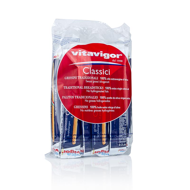 Grissini Tradisional Nipis (40 beg mini setiap satu lebih kurang 3 keping) - 420 g, lebih kurang 32 keping - beg Grissini Tradisional Nipis (40 beg mini setiap satu lebih kurang 3 keping) - 420 g, lebih kurang 32 keping - beg