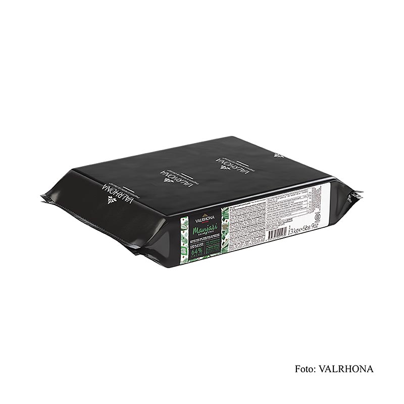 Valrhona Manjari Grand Cru, mork couverture i blocket, 64% kakao fran Madagaskar - 3 kg - blockera Valrhona Manjari Grand Cru, mork couverture i blocket, 64% kakao fran Madagaskar - 3 kg - blockera