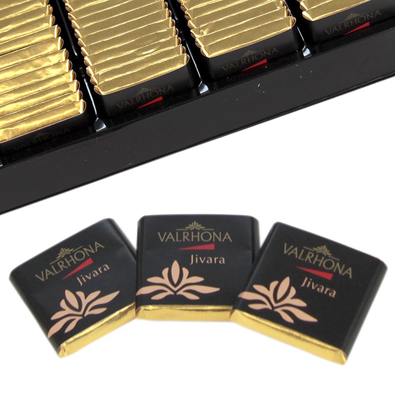 Valrhona Carre Jivara - bar coklat susu, 40% koko - 1kg, 200 x 5g - kotak