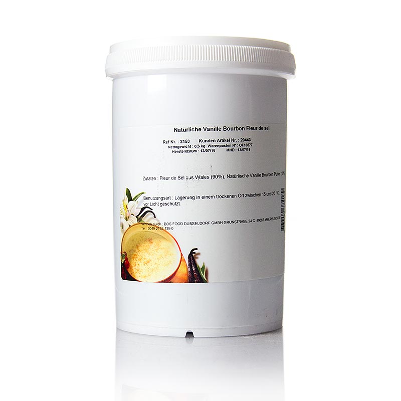 Fleur de Sel medh bourbon vanillu - 600g - Pe getur