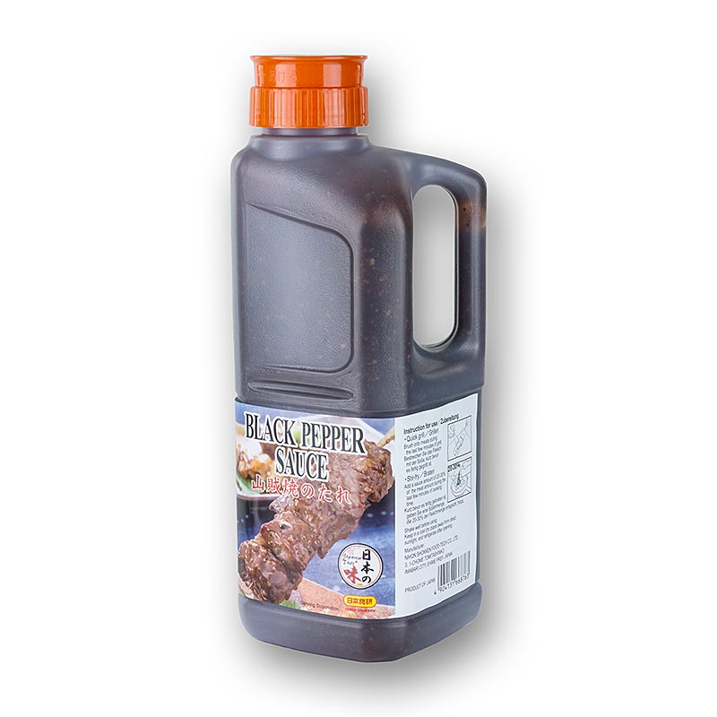 Sanzoku - Sort peppersaus, dip / marinade - 1.658 l - PE flaske