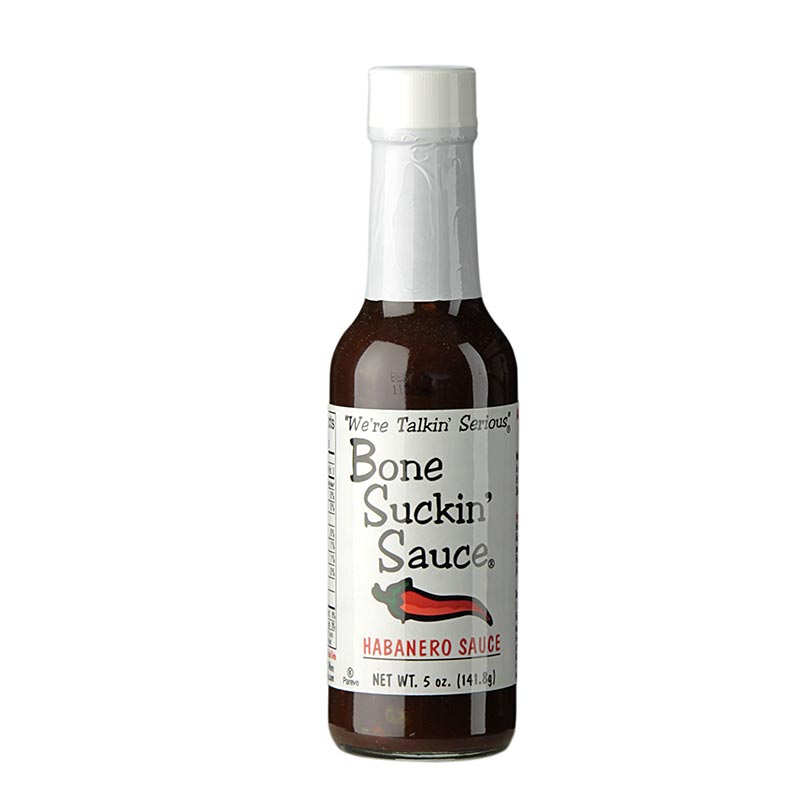 Bone Suckin` Sauce Habanero BBQ Sauce (Hiccuppin-Hot), Ford`s Food - 147 ml - Flaske