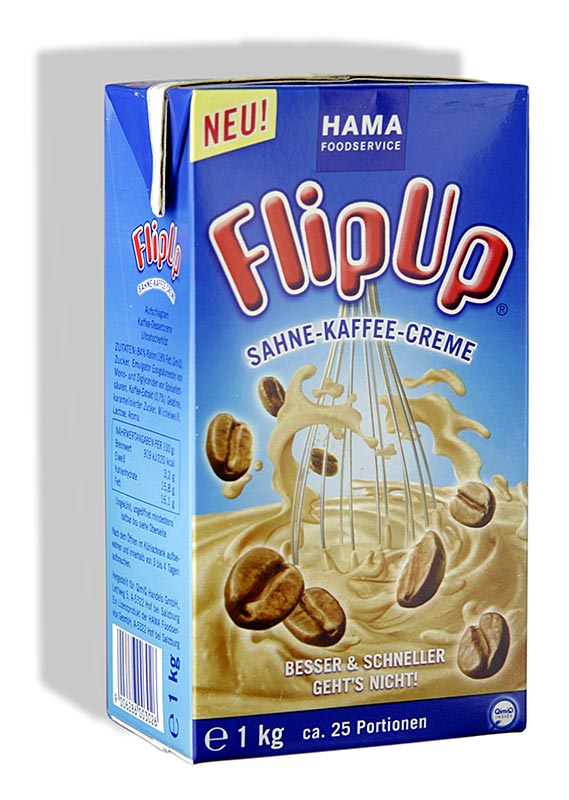 QimiQ Whip Coffee, postres de nata muntada freda, 16% de greix - 1 kg - Tetra