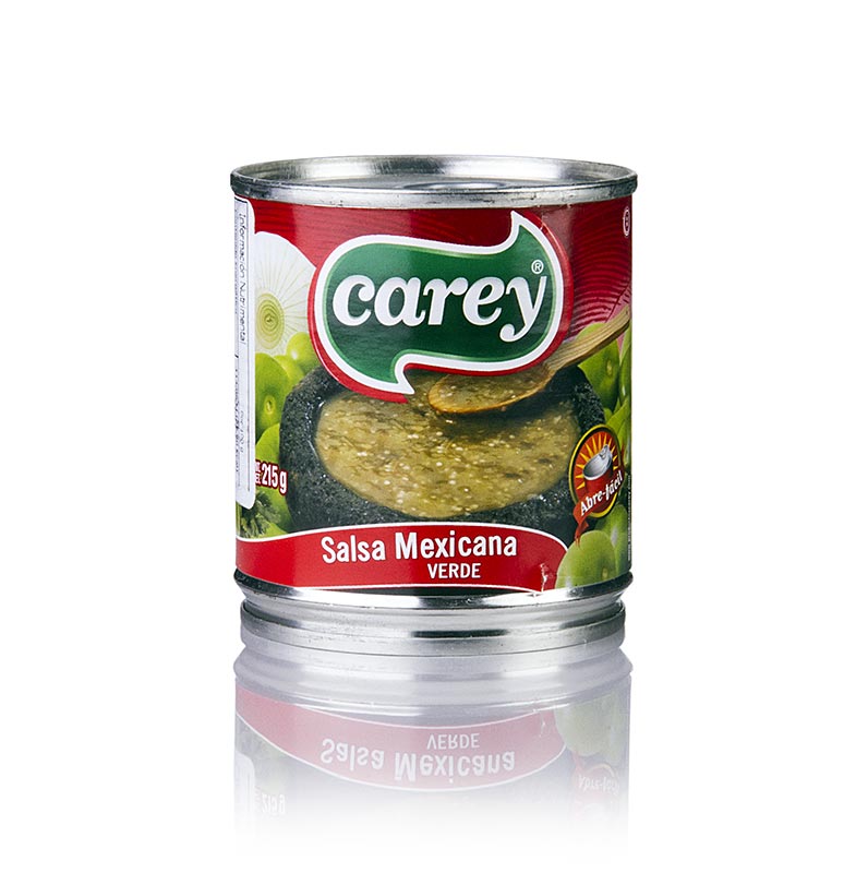 Salsa Verde, verde, muy buena con totopos - 215g - poder