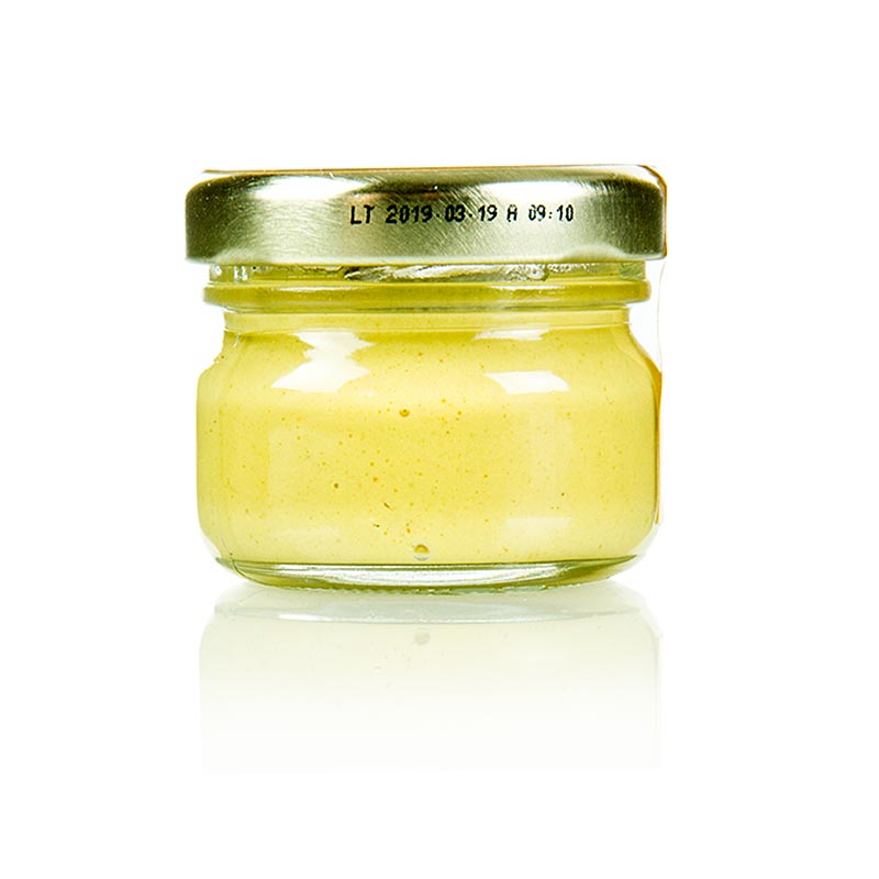 Mustard Dijon, halus dan pedas, dalam toples porsi, Edmond Fallot - 25 gram - Kaca