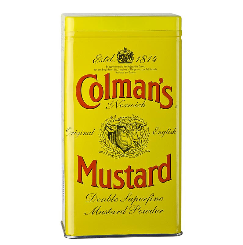 Pluhur mustarde Colman, Angli - 454 g - mund Pluhur mustarde Colman, Angli - 454 g - mund