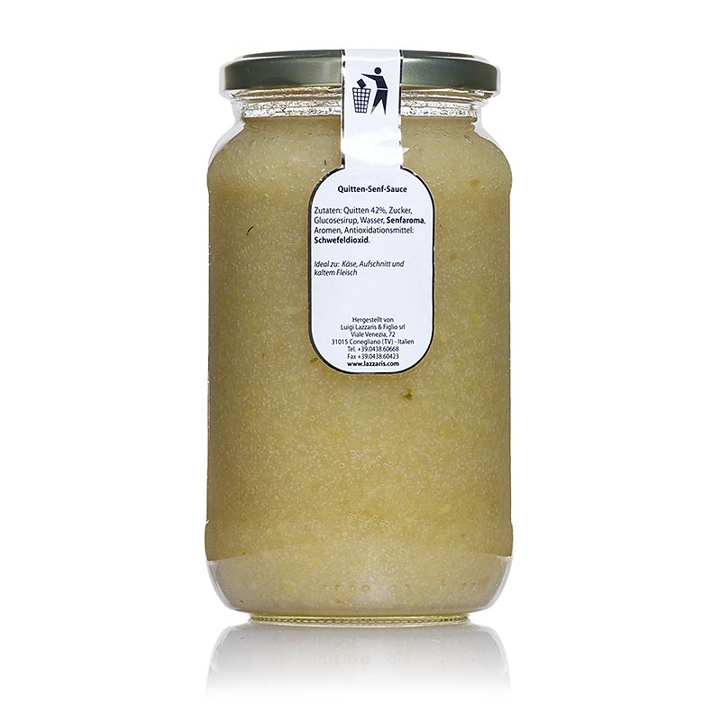 Salsa de mostaza y membrillo Lazzaris al estilo Ticino - 650g - Vaso