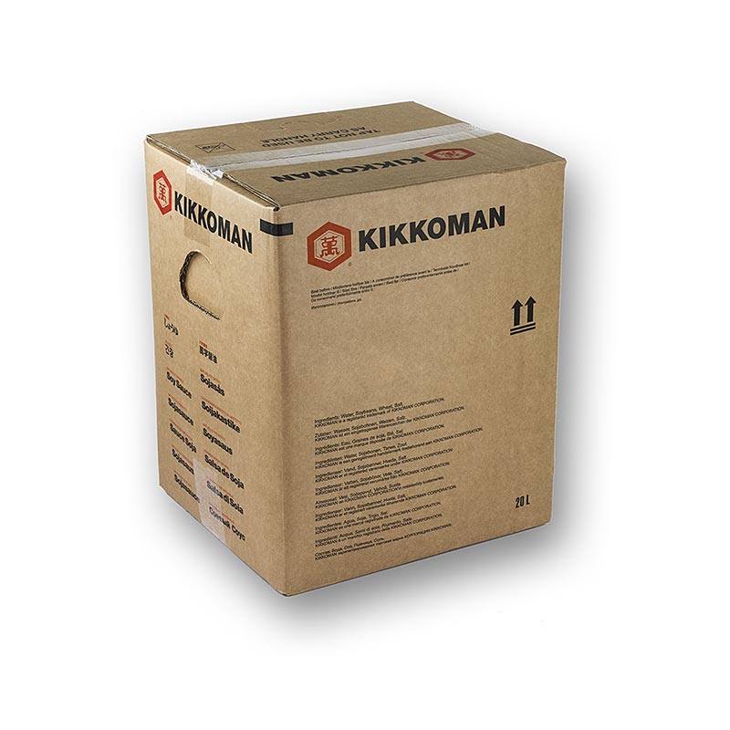 Molho de soja - Shoyu, Kikkoman, Japao - 20 litros - Sacola na caixa