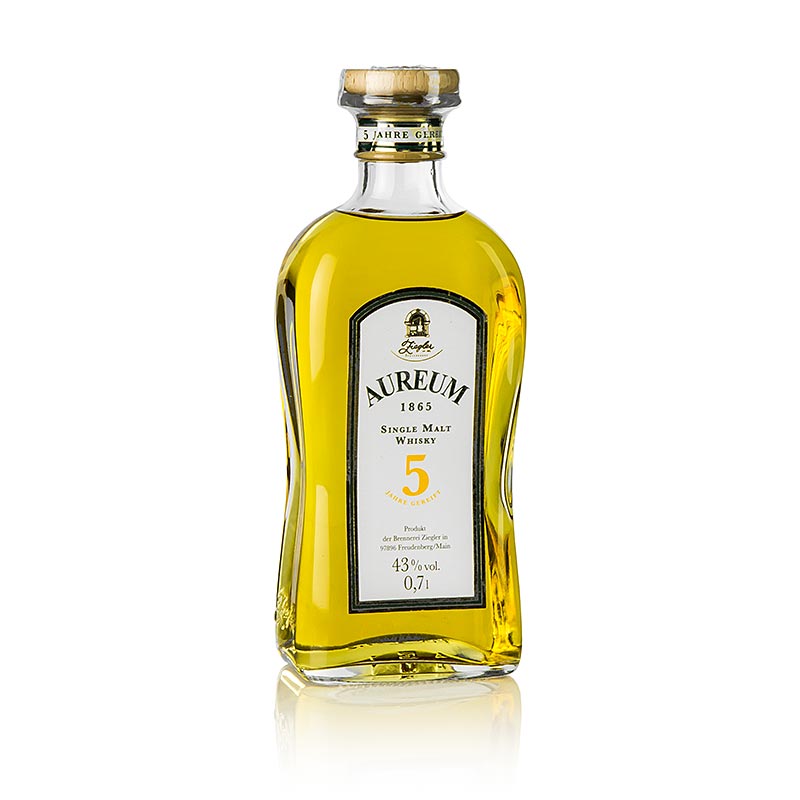 Aureum 1865, Single Malt Whisky, 5 Jahre, 43% vol., Ziegler - 700 ml - Flasche Aureum 1865, Single Malt Whisky, 5 Jahre, 43% vol., Ziegler - 700 ml - Flasche