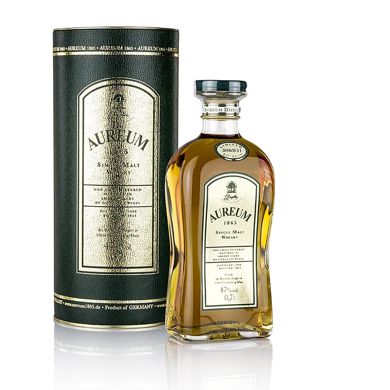 Aureum 1865, Single Malt Whisky, Sherry 47% vol., Ziegler - 700 ml - Flasche Aureum 1865, Single Malt Whisky, Sherry 47% vol., Ziegler - 700 ml - Flasche