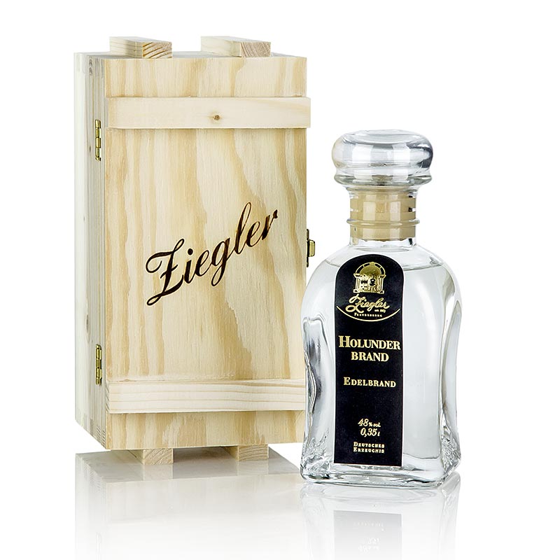 Holunderbrand - Edelbrand, 48% vol., Ziegler - 350 ml - Flasche Holunderbrand - Edelbrand, 48% vol., Ziegler - 350 ml - Flasche