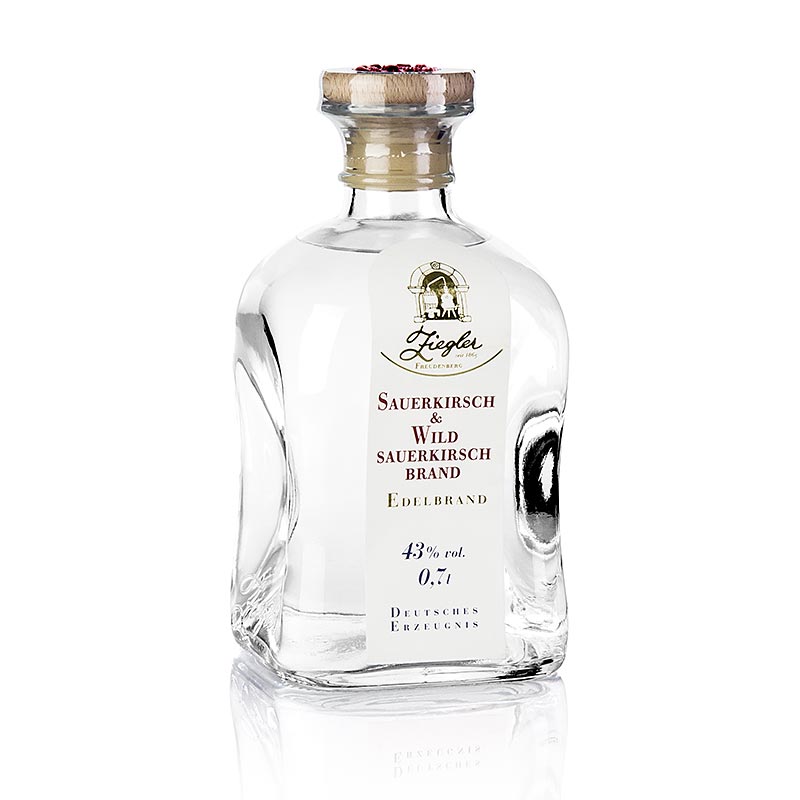 Sauer- und Wildkirschbrand - Edelbrand, 43% vol., Ziegler - 700 ml - Flasche Sauer- und Wildkirschbrand - Edelbrand, 43% vol., Ziegler - 700 ml - Flasche