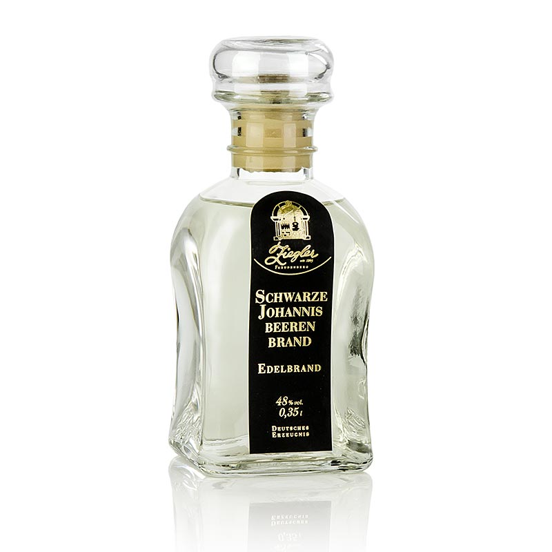 Schwarzer Johannisbeerenbrand - Edelbrand, 48% vol., Ziegler - 350 ml - Flasche Schwarzer Johannisbeerenbrand - Edelbrand, 48% vol., Ziegler - 350 ml - Flasche