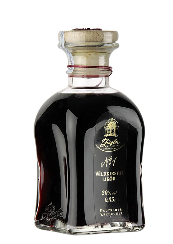 Wildkirsch Nr.1 - Likör, 20% vol., Ziegler - 350 ml - Flasche Wildkirsch Nr.1 - Likör, 20% vol., Ziegler - 350 ml - Flasche