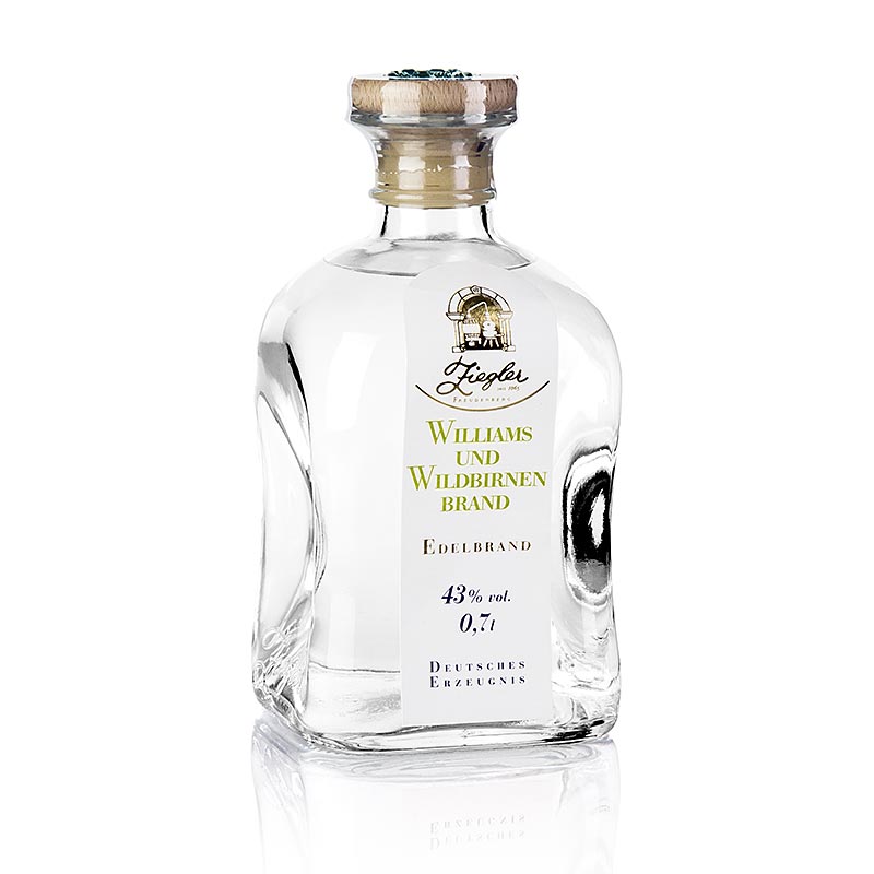 Williams- und Wildbirnenbrand - Edelbrand, 43% vol., Ziegler - 700 ml - Flasche Williams- und Wildbirnenbrand - Edelbrand, 43% vol., Ziegler - 700 ml - Flasche