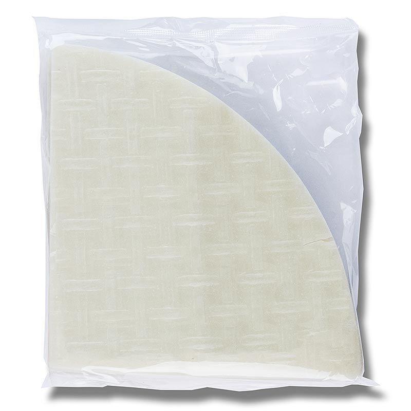 Papel de arroz, triangular, comprimento lateral de 15cm - 500g, 57 folhas - bolsa