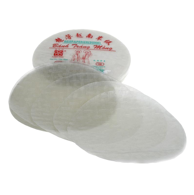 Riisipaperi, pieni, Ø 16 cm - 500g, 50 arkkia - laukku