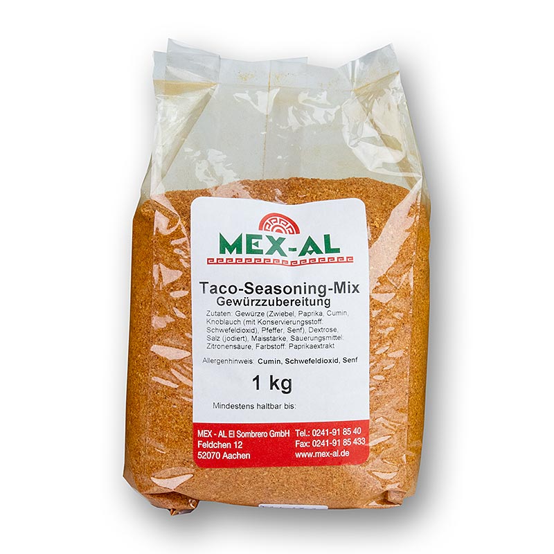 Mistura de temperos para taco - Mistura de temperos para taco - 1 kg - bolsa