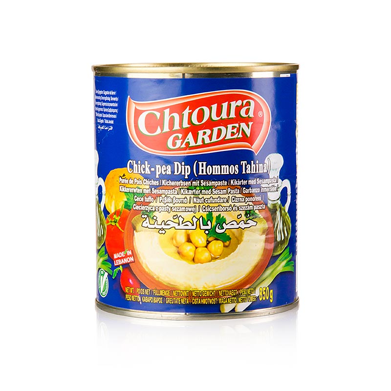 Hummus Tahini - pure de grao de bico com gergelim, Chotura Garden - 850g - pode