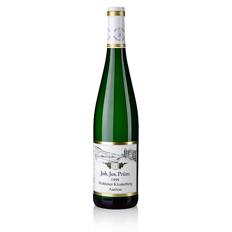 1999er Wehlener Klosterberg Riesling Auslese, edelsüß, 8,5% vol., J.J. Prüm - 750 ml - Flasche 1999er Wehlener Klosterberg Riesling Auslese, edelsüß, 8,5% vol., J.J. Prüm - 750 ml - Flasche