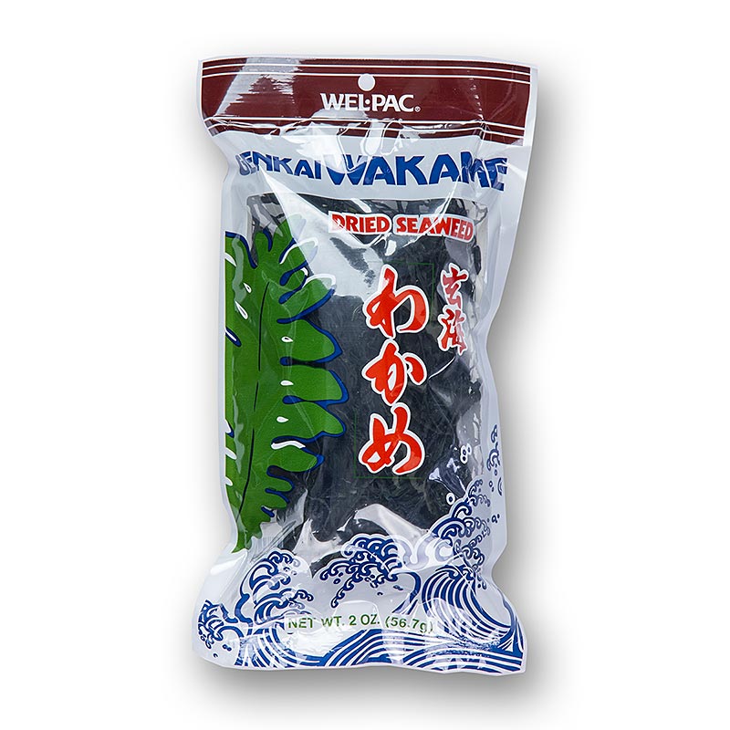 Genkai Wakame, algas secas - 56g - bolsa Genkai Wakame, algas secas - 56g - bolsa