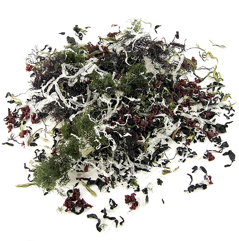 Mistura de algas secas Kaiso, algas secas, 6 tipos de algas marinhas para salada Kaiso - 100g - bolsa Mistura de algas secas Kaiso, algas secas, 6 tipos de algas marinhas para salada Kaiso - 100g - bolsa