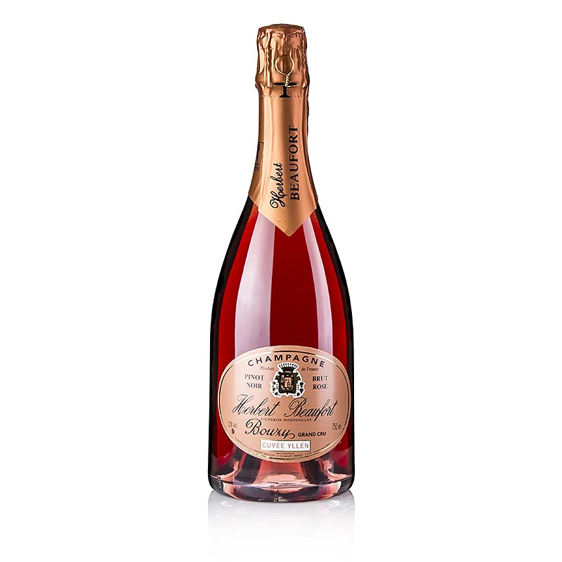 Champagne Herbert Beaufort Rose Grand Cru, brut, 12% vol. - 750 ml - Flaska