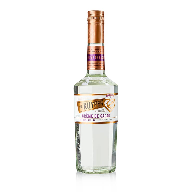 Creme de Cacau, licor de chocolate, branco, De Kuyper, 24% vol. - 700ml - Garrafa