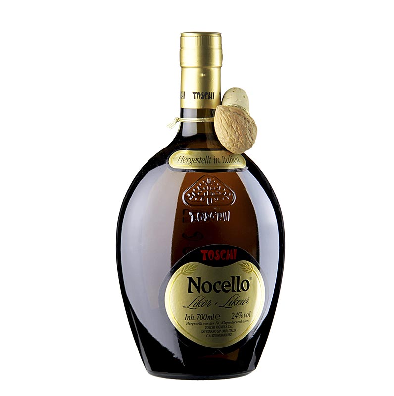 Nocello, minuman keras dengan aroma walnut dan hazelnut, 24% vol., Toschi - 700ml - Botol Nocello, minuman keras dengan aroma walnut dan hazelnut, 24% vol., Toschi - 700ml - Botol