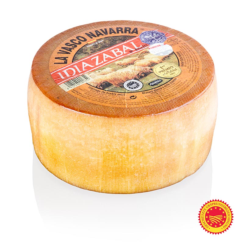 Idiazabal - Queso duro espanol del Pais Vasco / Navarra. DOP - aproximadamente 1.000 gramos - vacio