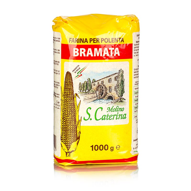 Polenta - Bramata Grossa, semola de blat de moro, gruixuda - 1 kg - Bossa