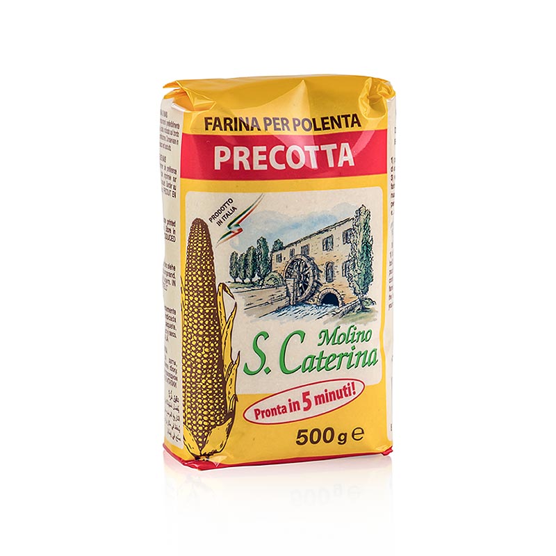 Polenta - Quick-Polenta Precotta, semola de milho, pre-cozida - 500g - bolsa